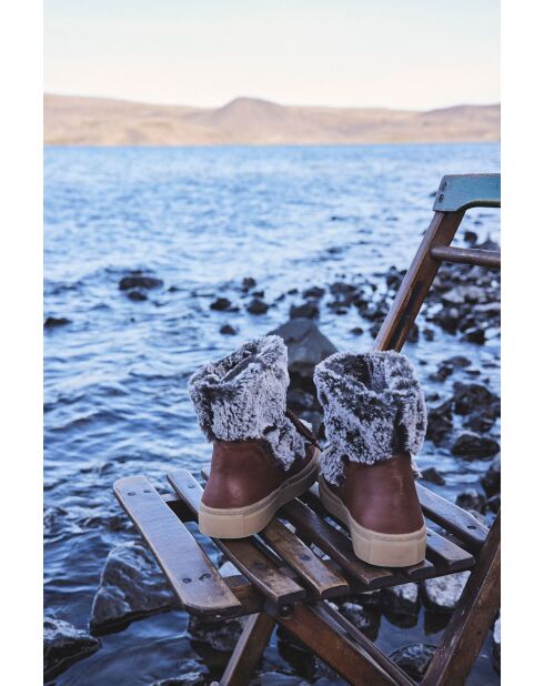 Botas Lucile en color camel claro