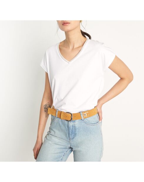 T-Shirt Myrtille blanc