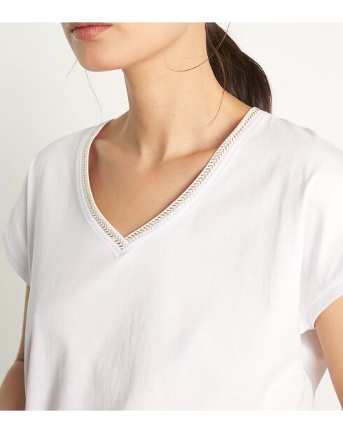 T-Shirt Myrtille blanc