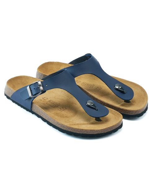 David marineblaue Sandalen