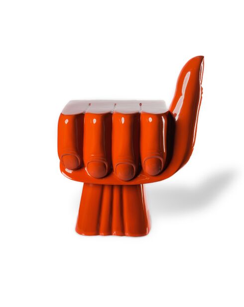 Chaise Poing corail - 54x38x67 cm