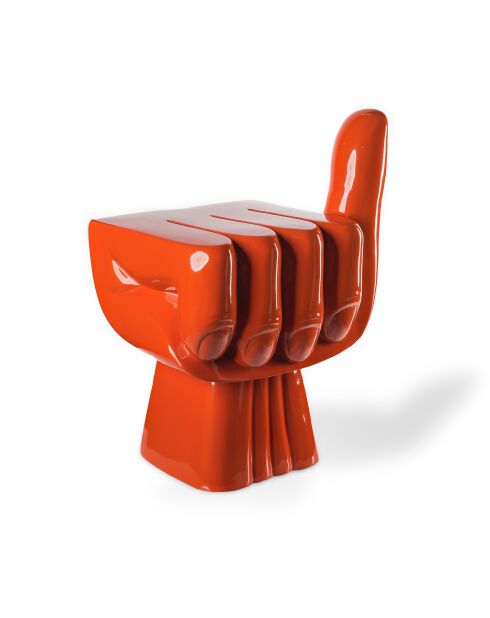 Chaise Poing corail - 54x38x67 cm