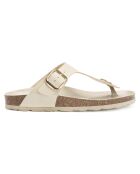 Beigefarbene Sandalen Blanca