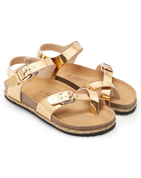 Goldene Elisa Sandalen