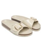 Beigefarbene Pantoletten Agata