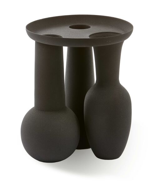 Assiette Vase romaine noire - 30x30x38cm