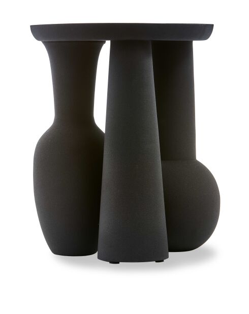 Assiette Vase romaine noire - 30x30x38cm