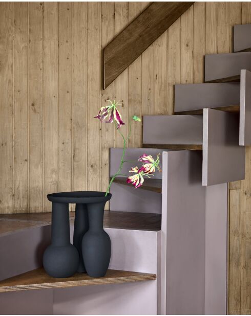 Assiette Vase romaine noire - 30x30x38cm