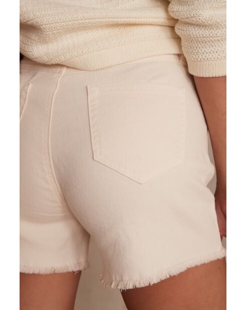 Steffie Sh korte broek Crème overgeverfd