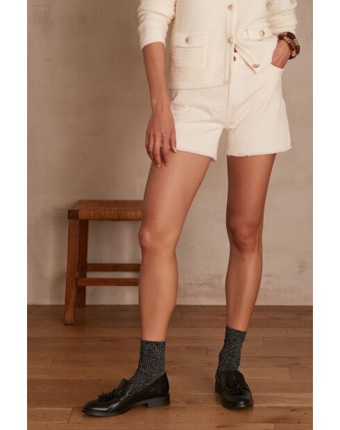 Steffie Sh korte broek Crème overgeverfd