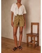 Bruce Sh Linen Leaf korte broek