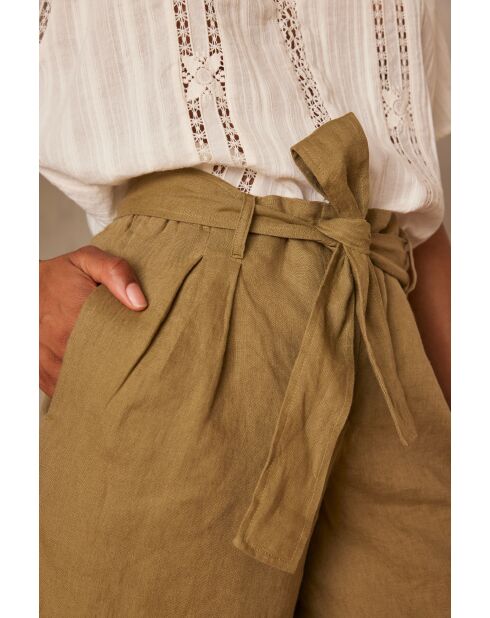 Bruce Sh Linen Leaf korte broek