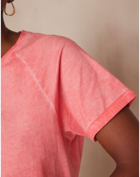 T-shirt Alfred coral