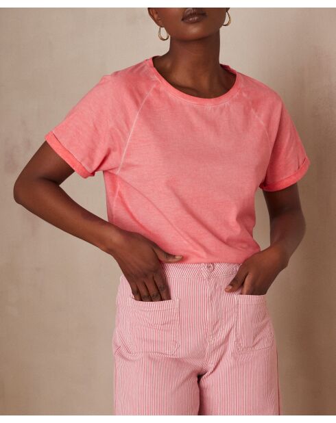 T-shirt Alfred coral