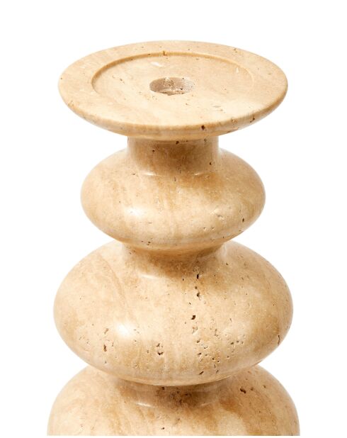 Bougeoir Héritage beige - D18xH50 cm