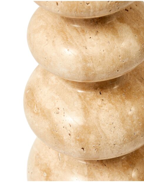 Bougeoir Héritage beige - D18xH50 cm