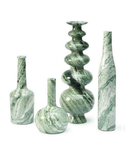 Portavelas de whisky verde oscuro - D12.5xH32.9 cm