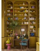 Dunkelgrüner Whisky-Kerzenhalter - D12,5xh32,9 cm