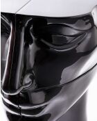 Statue Tête gauche bas noire - 41x33x79 cm