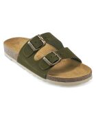 Groene leren fluwelen muiltjes van Gema