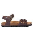 Braune Ledersandalen Neva