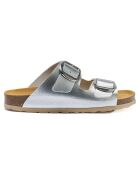 Mules Alberto argentées