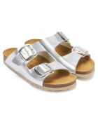 Mules Alberto argentées