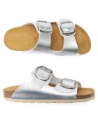 Mules Alberto argentées