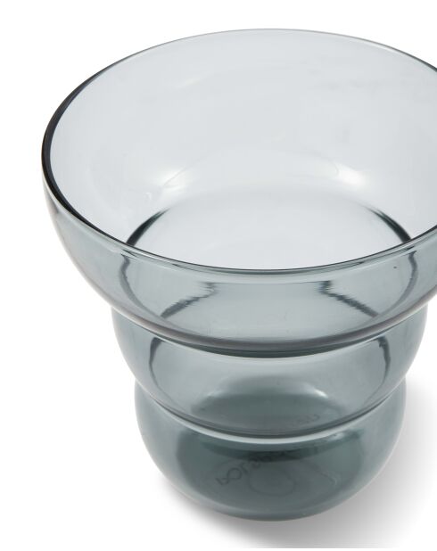 2 gobelets Mizu Kiri gris clair - D10xH9 cm