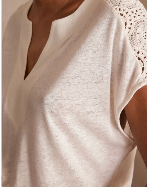 Cremefarbenes T-Shirt Agathe