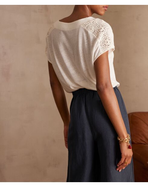 Cremefarbenes T-Shirt Agathe