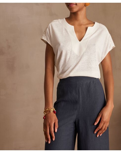 Cremefarbenes T-Shirt Agathe