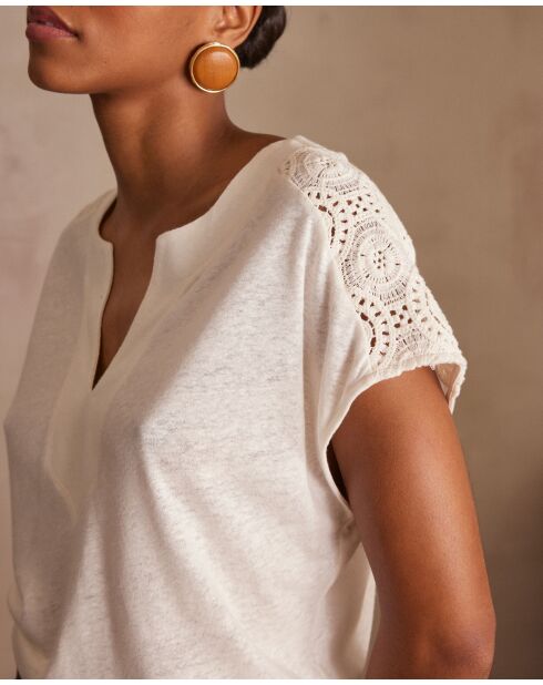 Cremefarbenes T-Shirt Agathe