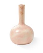 Bougeoir cloche rose - D16xH25 cm