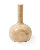 Bougeoir cloche beige - D16xH25 cm