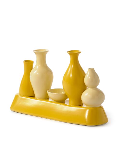 Vase jaune de Shanghai - 40x12 x25 cm