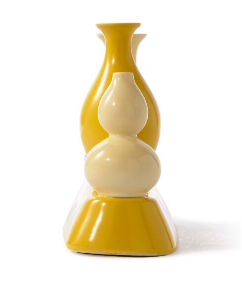 Vase jaune de Shanghai - 40x12 x25 cm