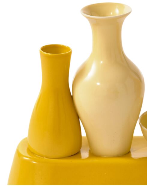 Vase jaune de Shanghai - 40x12 x25 cm