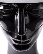 Statue Tête gauche haut noire - 56x46xH40