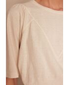 Cremefarbenes T-Shirt Angele