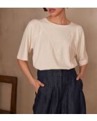 Cremefarbenes T-Shirt Angele