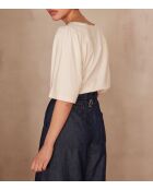 Cremefarbenes T-Shirt Angele