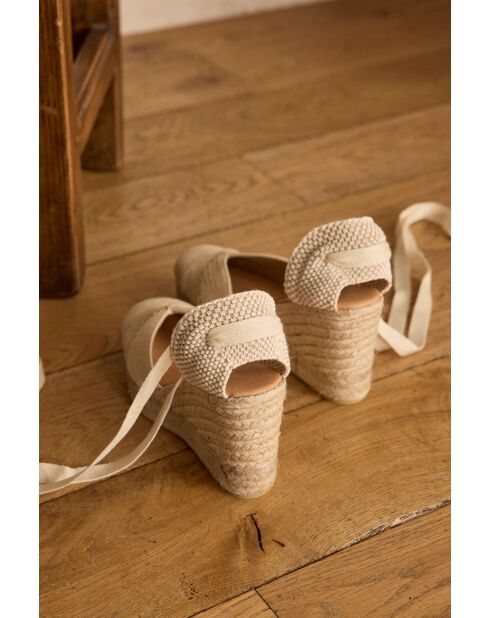 Ecrufarbene Sandalen Marina Espadrilles