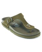 Groene fluwelen leren sandalen van Gala