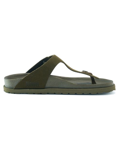 Groene fluwelen leren sandalen van Gala