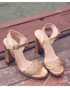 Goldene Sandalen Valeska