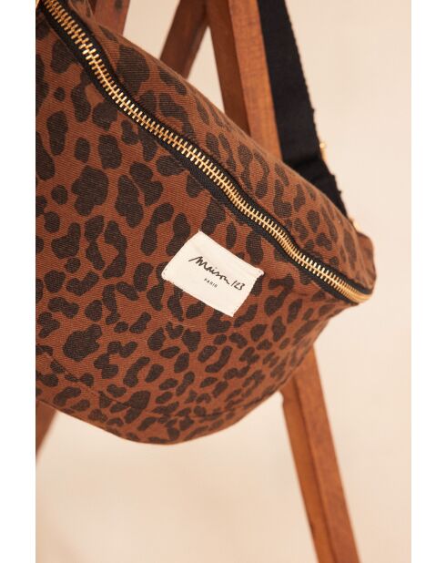 Sac Gelina leopard noir