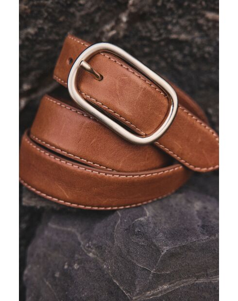 Ceinture Fine Salome camel clair