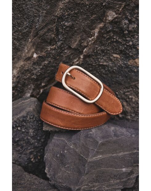 Ceinture Fine Salome camel clair