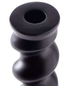 Portavelas Twister negro XL - D16x H49 cm